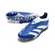 Chaussure Adidas Predator Elite Laceless FG Bleu Blanc