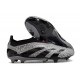 Chaussure Adidas Predator Elite Laceless FG Gris Noir