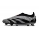 Chaussure Adidas Predator Elite Laceless FG Gris Noir
