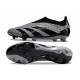 Chaussure Adidas Predator Elite Laceless FG Gris Noir