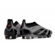 Chaussure Adidas Predator Elite Laceless FG Gris Noir