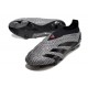 Chaussure Adidas Predator Elite Laceless FG Gris Noir