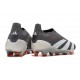 Chaussure Adidas Predator Elite Laceless FG Noir Blanc
