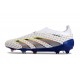 Chaussure Adidas Predator Elite Laceless FG Blanc Gris Bleu Rouge