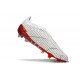 Chaussure Adidas Predator Elite Laceless FG Blanc Gris Bleu Rouge