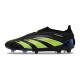 Chaussure Adidas Predator Elite Laceless FG Noir Vert