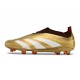 Chaussure Adidas Predator Elite Laceless FG Or Blanc Rouge