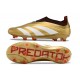 Chaussure Adidas Predator Elite Laceless FG Or Blanc Rouge