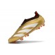 Chaussure Adidas Predator Elite Laceless FG Or Blanc Rouge