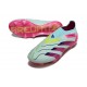 Chaussure Adidas Predator Elite Laceless FG Bleu Très Pâle Rose Lucide Jaune Semi Solaire