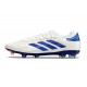 Chaussure adidas Copa Pure II Elite FG Cuir Blanc Ftwr Bleu Lucide Rouge Solaire