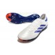 Chaussure adidas Copa Pure II Elite FG Cuir Blanc Ftwr Bleu Lucide Rouge Solaire