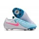 Crampon Nike Phantom GX II Elite FG Bleu Blanc Rose