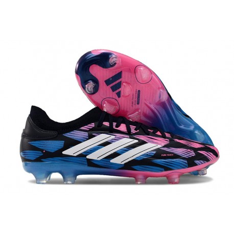 Chaussure adidas Copa Pure II Elite FG Cuir Encre Légende Blanc Ftwr Rose Solaire