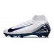 Chaussure Nike Mercurial Superfly X Elite FG Blanc Bleu