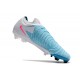 Crampon Nike Phantom GX II Elite FG Bleu Blanc Rose