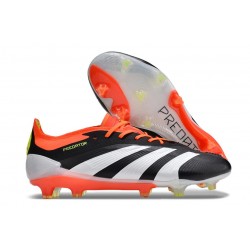 Adidas Predator Elite FG Nouvelles Noir Blanc Rouge