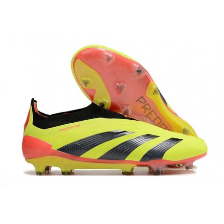 Adidas Predator Elite FG Nouvelles Jaune Noir