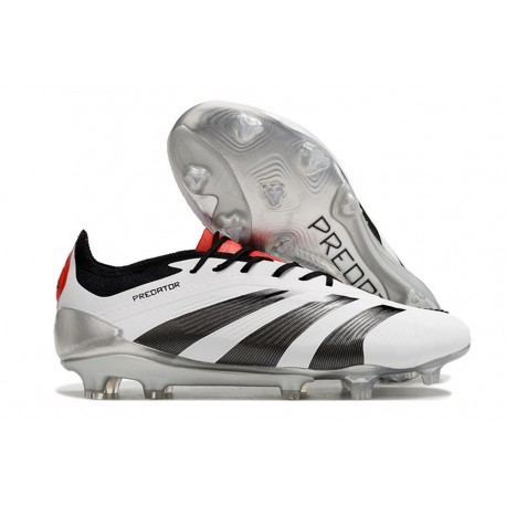 Adidas Predator Elite FG Nouvelles Blanc Noir Rouge