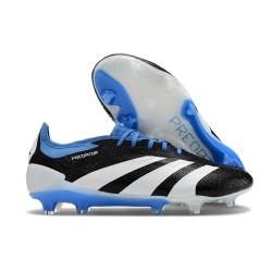 Adidas Predator Elite FG Nouvelles Noir Blanc Bleu