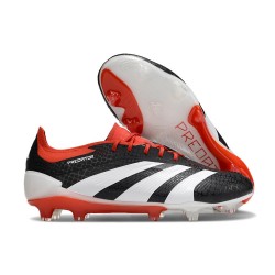 Adidas Predator Elite FG Nouvelles Noir Blanc Rouge