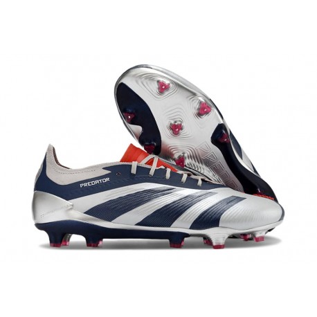 Adidas Predator Elite FG Nouvelles Argent Bleu