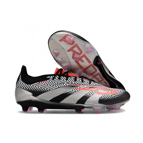 Adidas Predator Elite FG Nouvelles Noir Blanc Orange