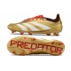 Adidas Predator Elite FG Nouvelles Or Rouge Blanc