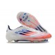 adidas F50 Elite FG Nouveau Crampon Advancement - Blanc Rouge Bleu