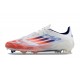 adidas F50 Elite FG Nouveau Crampon Advancement - Blanc Rouge Bleu