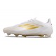 adidas F50 Elite FG Nouveau Crampon Day Spark - Blanc Doré Blanc