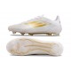 adidas F50 Elite FG Nouveau Crampon Day Spark - Blanc Doré Blanc