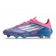 adidas F50 Elite FG Nouveau Crampon Bleu Solaire Blanc Ftwr Rose