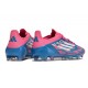 adidas F50 Elite FG Nouveau Crampon Bleu Solaire Blanc Ftwr Rose