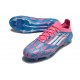 adidas F50 Elite FG Nouveau Crampon Bleu Solaire Blanc Ftwr Rose