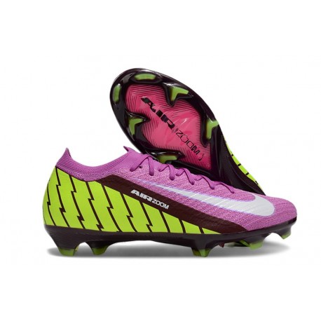 Chaussure Nike Mercurial Vapor XVI Elite FG Violet Vert Blanc