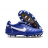 Chaussure Nike Tiempo Legend X Elite FG Bleu Blanc