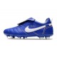 Chaussure Nike Tiempo Legend X Elite FG Bleu Blanc