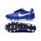 Chaussure Nike Tiempo Legend X Elite FG Bleu Blanc