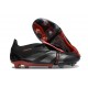 Adidas Predator Elite Fold-over Tongue FG Noir Gris Quatre Rouge Lucide