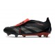 Adidas Predator Elite Fold-over Tongue FG Noir Gris Quatre Rouge Lucide