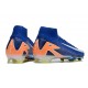 Nike Zoom Mercurial Superfly X Elite FG Bleu Blanc Orange