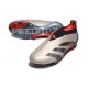 Adidas Predator Elite Laceless FG Platin Métallique Noir Aurore Carbone