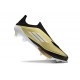 Chaussures adidas F50+ Laceless FG X Messi Doré Noir Blanc 
