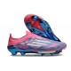 Chaussures adidas F50+ Laceless FG Bleu Solaire Blanc Ftwr Rose