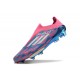 Chaussures adidas F50+ Laceless FG Bleu Solaire Blanc Ftwr Rose