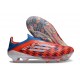 Chaussures adidas F50+ Laceless FG Rouge Blanc Bleu