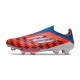 Chaussures adidas F50+ Laceless FG Rouge Blanc Bleu