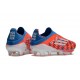 Chaussures adidas F50+ Laceless FG Rouge Blanc Bleu