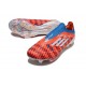 Chaussures adidas F50+ Laceless FG Rouge Blanc Bleu